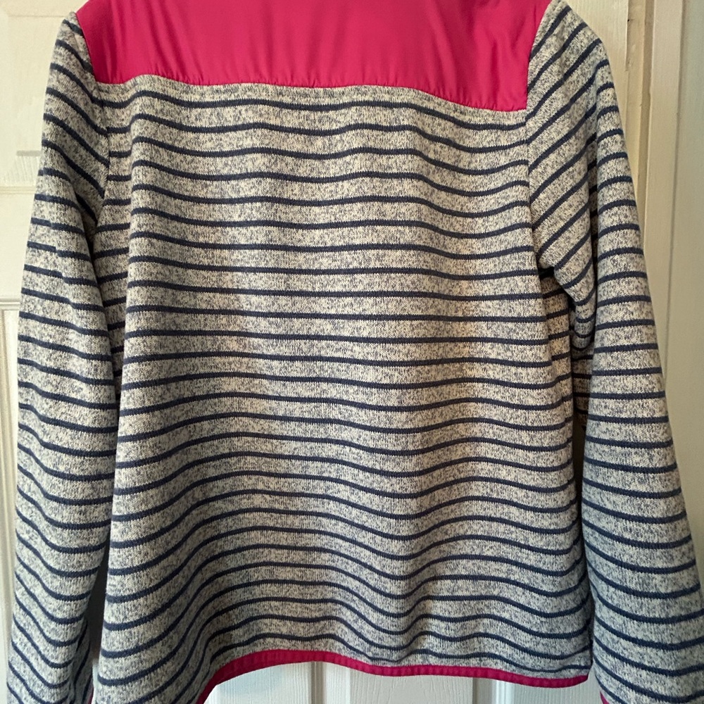 Vineyard Vines quarter zip top blue stripes size M - Picture 4 of 10